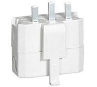 Legrand 060134 D iche, 2P+T, 6A, 250V, Blanc