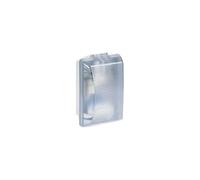 Legrand 062400 E27 Rectangulaire Étanche Plexo Hublot avec Diffuseur Clair pour Lampe, Gris