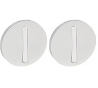 Legrand 065001 Céliane Enjoliveur Étroit pour Interrupteur, Va-et-Vient ou Poussoir Soft, Blanc (Lot de 2)