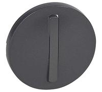 Legrand Enjoliveur étroit Céliane 065201 pour interrupteur, poussoir Soft - Graphite