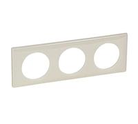Plaque Céliane Laqué 3 postes - finition Ivoire - 66623 - Legrand