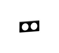 LEGRAND 066682 - PLAQUE, 2 POSTES, LAQUÉ NOIR, CÉLIANE, LEGRAND