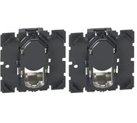 Legrand 067346 Prise Céliane Blindage Métal, Catégorie 6A, STP, RJ45 (Lot de 2)