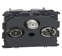 Legrand 067388 Prise TV-R-SAT Céliane Étoile Blindée Compatible 4G Lte, Radio FM et DAB+