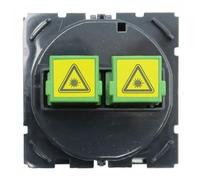 Legrand 067395 Prise Optique Céliane avec 2 Traversées SC/APC Simplex avec Volet de Protection