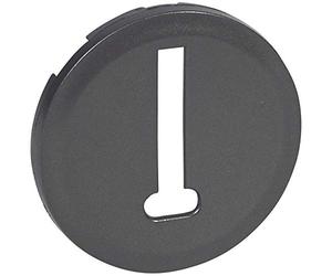 Legrand 067938 Enjoliveur Céliane pour Prise Téléphone 8 Contacts, Finition Graphite, Lot de 10