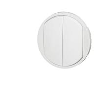 LEGRAND Enjoliveur CÉLIANE N1 coupure Double va-et-vient blanc - LEGRAND - 068002
