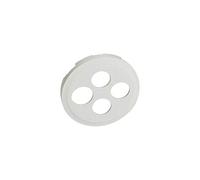 Enjoliveur Céliane pour prise TV-R-SAT-SAT - Blanc blanc G