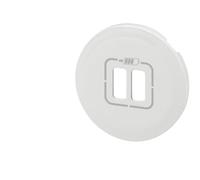 Enjoliveur Céliane pour module de charge double USB typeA - finition blanc
