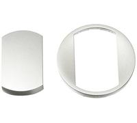 Legrand 068301 Enjoliveur Large Céliane pour Interrupteur, Va-et-vient ou Poussoir Soft, Finition Titane, Gris