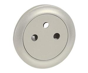 Legrand 068411 Enjoliveur Céliane pour Prise de Courant 2P+T Surface, Finition Titane, Lot de 1