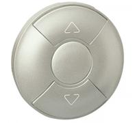 Legrand Enjoliveur Céliane 068451 pour commande volets roulants et stores – Titane – 1 unité