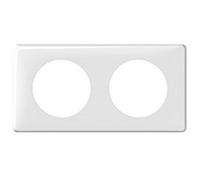 Legrand 068632 Plaque Céliane 2 Postes, Blanc