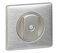 Legrand Plaque de finition Céliane 068921 Aluminium 1 poste Gris