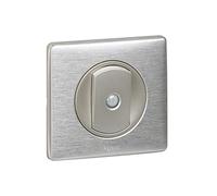 Legrand Plaque Céliane 068922 - Métal 2 postes, aluminium