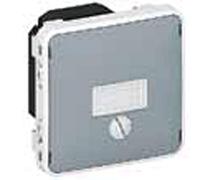 Legrand 069504 Interrupteur Temporisé Lumineux Étanche Plexo Composable IP55, 230V, 50Hz ou 60Hz, Gris