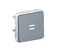 Legrand 069512 Interrupteur ou Va et Vient Témoin Étanche Câblage Phase Distribuée Plexo Composable IP55, 10AX, 250V, Gris