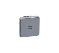 Legrand 069531 Interrupteur Bipolaire Lumineux Étanche Plexo Composable IP55, 10AX, 250V, Gris