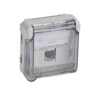 Legrand 069559 Prise RJ45 Étanche Catégorie6a STP Plexo Composable IP55, Gris