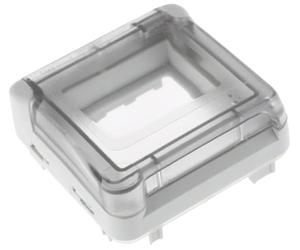 Legrand 069580 Adaptateur Étanche Opaque Plexo Composable IP55 pour Fonction Mosaic 2 Modules, Gris/Blanc
