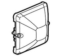 Legrand 069591 Diffuseur Étanche pour Lampe Rouge Plexo Composable IP55, Gris/Blanc