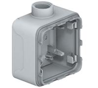 Legrand 069656 Boîtier Étanche à Presse Étoupe 1 Poste ISO20 Plexo Composable IP55, Gris
