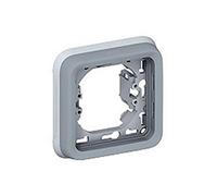 Legrand 069681 Support Plaque Étanche 1 Poste Plexo Composable IP55, Gris