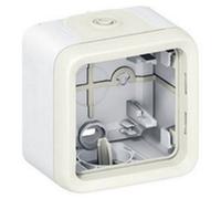 Legrand 069689 - Boîtier à embouts Prog Plexo composable blanc - 1 poste