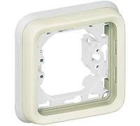 Legrand Support Plaque Étanche 069692 – 1 poste Plexo composable, blanc