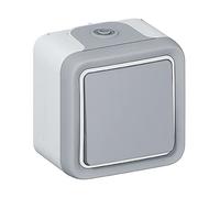 Legrand Bouton poussoir NO Saillie Gris