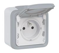 Legrand Prise étanche 069731 2P+T Plexo complet saillie 16 A Gris