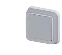 Legrand 069811 Interrupteur ou va-et-vient Étanche Plexo Complet Encastré, 10AX, 250V, Gris