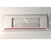 LEGRAND 075164 - Plaque Mosaic - 6 modules horizontal - blanc/rouge