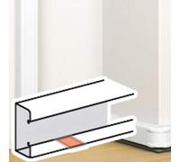 Legrand 075667 Joint de Corps Adhésif pour Goulotte à Clippage Direct Mosaic 50mm x 105mm, 50mm x 145mm, Blanc