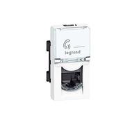 Legrand 076562 Prise Catégorie6 Ftp Mosaic, 1 Module, Blanc