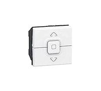 Legrand Poussoir pour 1 ou plusieurs volets roulants Mosaic – 2 modules – 500W – Blanc