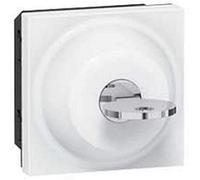 Legrand Interrupteur à clé Ronis 3 positions Mosaic 2 modules 6A 250V blanc RAL9003