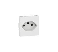 Legrand 077506 Euro-US Mosaic 2P Standard Prise de Courant, 2 Module, Blanc