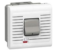 Legrand 077521 Mosaic Uni+Neutre Disjoncteur Magnétothermique, 230V, 10A, 2 Modules, Blanc