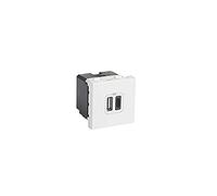Legrand Prise double USB Mosaic 077592 – Chargeur encastré 2400 mA