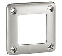 Legrand Plaque Soliroc 077851 IK10 anti-vandalisme 1 poste 110x110 mm Gris