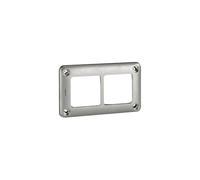 Legrand 077852 Soliroc IK10 Plaque, 2 Postes