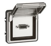 Legrand 077880 Soliroc IP55 IK10 Mosaic Adaptateur pour Mécanismes, 2 Modules