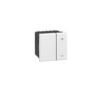 Legrand Interrupteur variateur Mosaic 078404 pour ballast 1 à 10 V, 2 modules, avec neutre, blanc