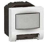 Legrand 078511 Mosaic Détecteur Infrarouge de Balisage, 2 Modules, Blanc