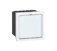 Legrand 078520 Mosaic Signalétique Lumineuse à LEDs Blanches, 2 Modules avec 1 État et Puissance, 0.2W ou 1W au Choix
