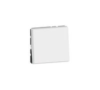 Legrand 078711L Mosaic Interrupteur ou va-et-Vient, 10AX, 250V, 2 Module, Blanc Antimicrobien