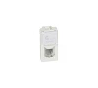 Legrand 078730 Mosaic RJ11 Prise, 4 Contacts, 1 Module, Blanc