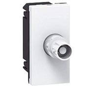 Legrand 078758 BNC 75 Prise Femelle, 1 Module pour Liaison Vidéo Composite de Tout Périphérique, Blanc