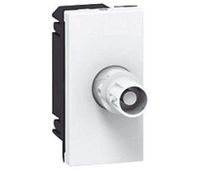 Legrand 078758 BNC 75 Prise Femelle, 1 Module pour Liaison Vidéo Composite de Tout Périphérique, Blanc